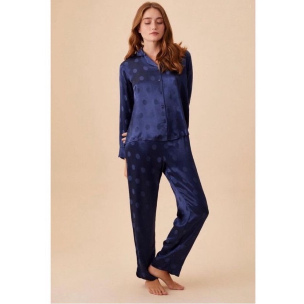 Blue Pok-a-Dot Pj Set